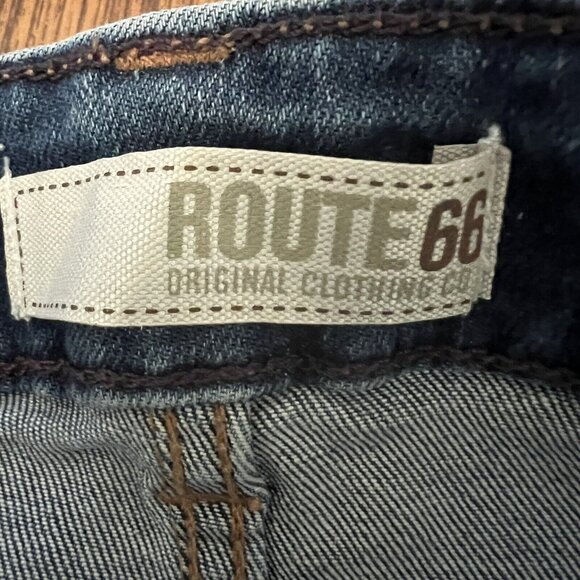 Route 66 Women's Flare Slim Fit Stretch Blue Denim Jeans Size 30 Mid Rise NWT - Picture 5 of 11